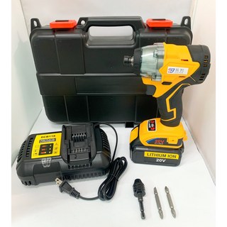 無刷衝擊起子 附充電器及工具箱, 1個, 通用得偉 21V 簡配 3.0AH 單電