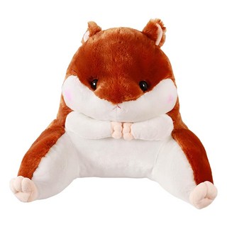 倉鼠造型靠背腰枕墊