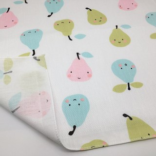 국산 순면 무형광 엠보면 나염 손수건 총30장, 애플망고, 30개