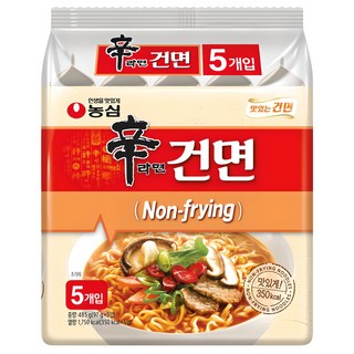 NONGSHIM 農心 非油炸辛拉麵, 5包