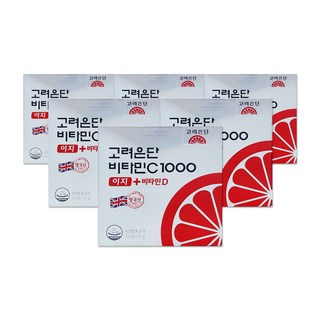 고려은단 비타민C1000 이지 + 비타민D, 120정, 6개
