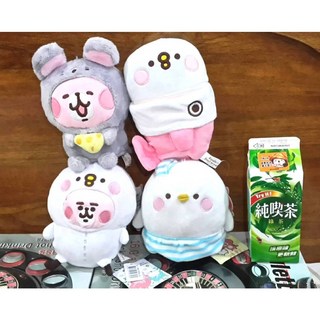 (快速出貨)正版 卡娜赫拉 小動物 兔兔 兔子 P助 娃娃 玩偶 吊飾 掛飾(情人節、兒童節、生日、聖誕、禮物、幼兒園), 1個, A, 灰色, 約19cm