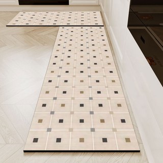 다다러그 천연 규조토 주방 발매트 2종 세트, E도트 (2종x1세트)