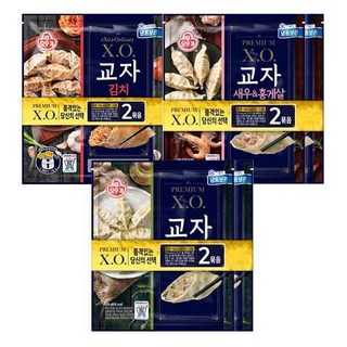 [오뚜기] XO만두 총 6봉/새우+교자+교자김치, 6개, 360g
