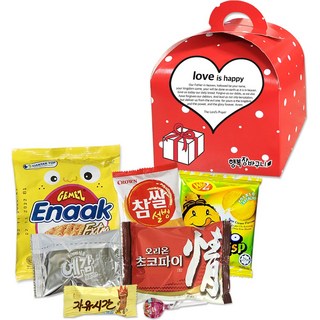행복장바구니 과자선물세트, 33.러브미니손잡이A, 1개