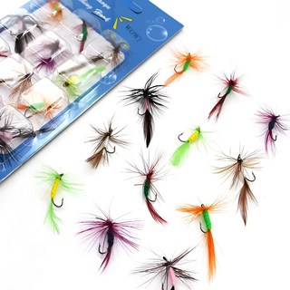 플라이훅 파리 나비 인조 곤충 미끼 루어 낚시 세트 12종, 1개, 낚시미끼 파리 A