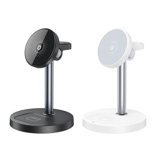 無線充電座 3 合 1 磁吸無線充電器, 1個, 白色