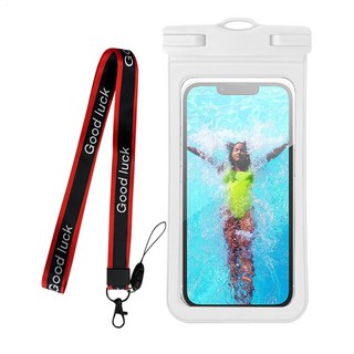 루이식스 핸드폰 원터치 방수팩 4중잠금 넥스트랩 스마트폰 방수케이스, 1개, 방수팩 화이트
