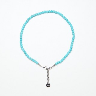 MIXTURE. MP040 天然石綠松石圓珠項鍊