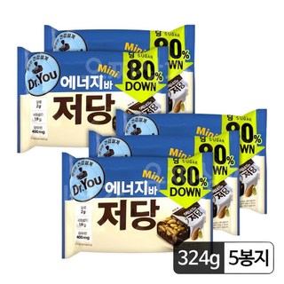 오리온 닥터유 에너지바 저당 미니 324g x 5개 / 초코바 / 저당초콜릿 / 오리온