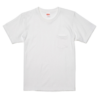 United Athle 美國棉重磅口袋T恤, 白