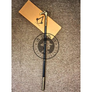 刺客教條6 梟雄辛迪加 全金屬拐杖 完美呈現遊戲造型 可變形 收藏 展示 聖誕禮物 新年禮物, 1個, 全金屬