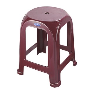 KEYWAY 聯府 雅客備用椅 休閒椅 塑膠板凳 餐椅 戶外椅, 酒紅色, 1個