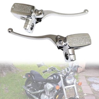 XQSMWF 1인치 크롬 브레이크 마스터 실린더 클러치 레버 스즈키 인트루더 800 1994-2004 1400 1990-2004 1500 1998-2004 Boulevard C9