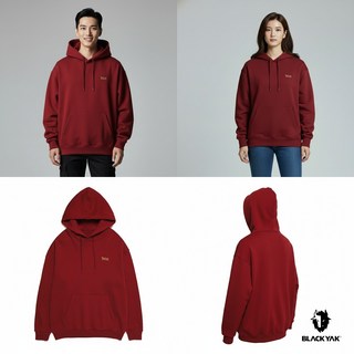 [백화점출고] 블랙야크 티셔츠 긴팔티 남자 여성 워블링 후드 와인 겨울 신축성 후드티 모자티 긴팔티셔츠