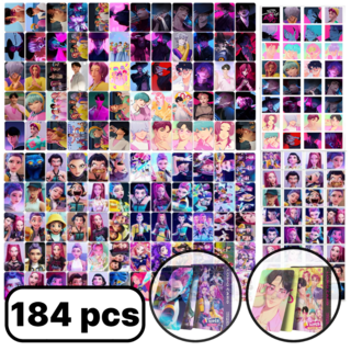 케이팝 데몬 헌터스 케데헌 포카 풀세트 포토카드 + 스티커 184장세트, 1세트, 혼합색상