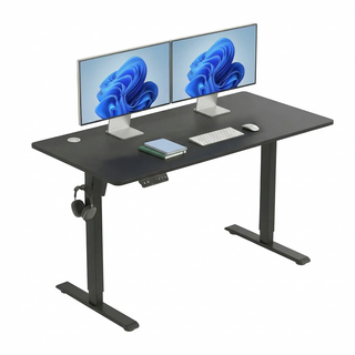 잔비오 전동 높이조절 책상 1200 1400 전동책상 스탠딩 모션데스크 컴퓨터책상 ZO1, 블랙