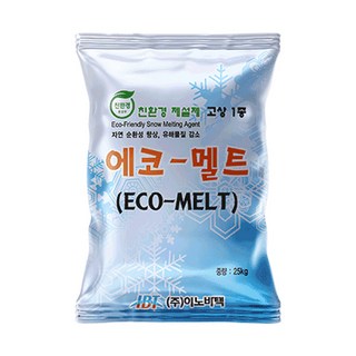 에코멜트 25kg 국내산 친환경 제설제 제설용 염화칼슘, 1개