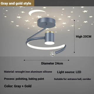 led 방등 현대 LED 통로 천장 조명 홈 Led 꽃잎 침실 복도 발코니, 02 Type 2_01 changeable light