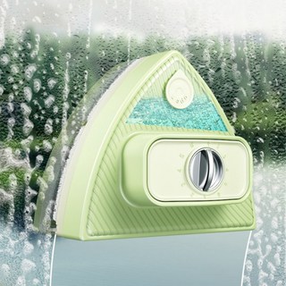 돌아라 자석 창문청소 유리 창문닦이 물탱크 기능 5-25mm, 초록빛, 1개