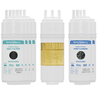 코웨이 정수기필터 호환 [호환] 정수기 CP-260L 필터 최고급형 RO 1회 관리세트(1+1+1), 6인치 RO 2년세트 (4+1+2), 1세트