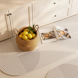 쿠미핸즈 주방매트 pvc 주방 발매트 잘라쓰는 주방발매트, 라운드메이즈, 1개