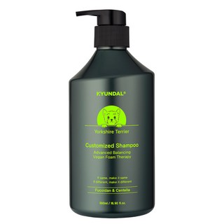 견달 요크셔 테리어 전용 어드밴스드 밸런싱 커스터마이즈드 강아지 천연 저자극 애견 샴푸 린스 겸용, 1개, 500ml