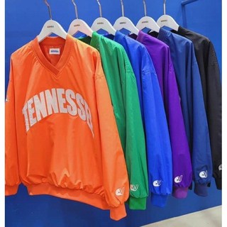 Tasteful_tw 韓國選貨 TENNESSEE 美式復古刺繡球衣長袖V領大學T