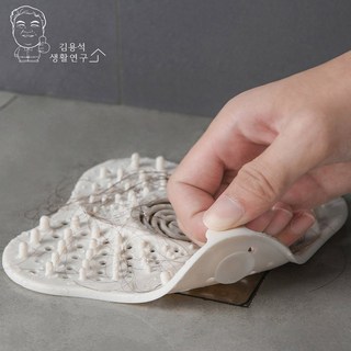 제이와이홀딩스 흡착형 욕실 배수구 화장실 하수구 덮개 머리카락 거름망, 상세페이지 참조, 1개