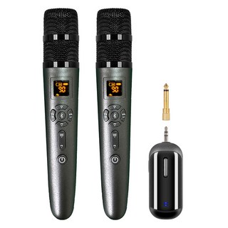 2.4G 雙麥全民K歌 具備藍牙/降噪/混響功能, 全新升級 多功能無線麥克風一拖二, DW-M002-B