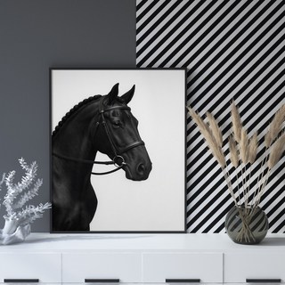 재물운 액자 캔버스 풍수 카페 인테리어 개업 집들이 선물 말 그림 4종, 캔버스액자 (21x26cm)