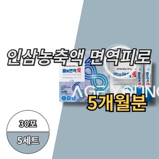 읜싐돠촤궤 인삼 6년근인삼 인삼즙 인삼선물세트 인삼선물, 5개, 30회분