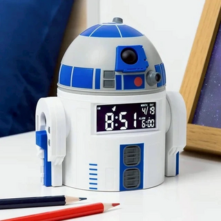 STAR WARS 星際大戰R2-D2造型鬧鐘，數位顯示，星戰音效，創意禮品, 彩色