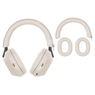 SONY 헤드폰 커버 WH-1000XM6 헤드밴드 이어캡 커버 보호 실리콘 헤드빔, 아이보리(2종셋트), 1개
