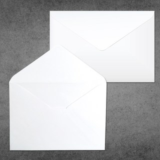 사각봉투 무지 엽서 편지 카드 봉투, 카드종이, 흰색(24x17cm) 20장