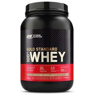 OPTIMUM NUTRITION 歐恩 黃金標準乳清蛋白 摩卡卡布奇諾 28份, 907g, 1個