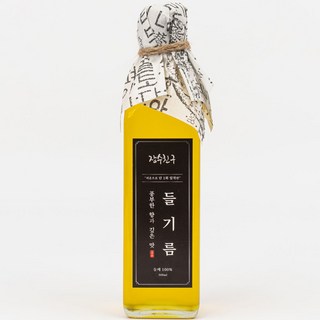 저온압착 살짝 볶은 건강 들기름 통들깨 100% 장수친구, 1개, 300ml
