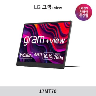 LG전자 WQXGA 그램 +view 모니터, 43.1cm, 17MT70