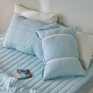 에메르 알러제로 다운필 슬로안 이중밴딩 누빔 베개커버 2개세트