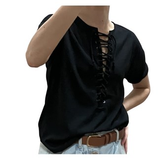 S貓衣所 法式小眾綁帶心機T恤 修身顯瘦 展現優雅氣質