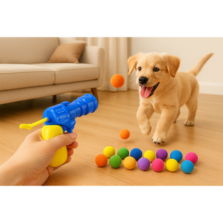 PET Shot Toy 냥냥총 댕댕총 장난감, 1개, Rainbow