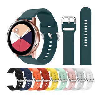 스토리메이커 갤럭시워치5 4 3 클래식 액티브2 전기종호환 실리콘 스트랩밴드 시계줄 20/22mm 10컬러, 블랙, 20mm, 1개