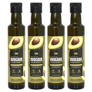 아임 최상급 HASS품종 냉압착 엑스트라버진 아보카도오일, 4개, 250ml