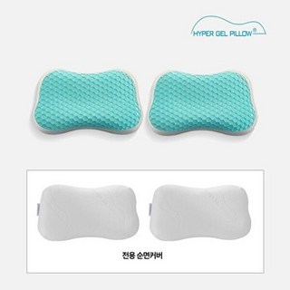 하이퍼겔 프리미엄 쿨젤 메모리폼 베개 대형2개 세트, 1세트, 2개입