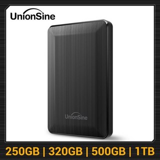 Express Collection UnionSine 휴대용 외장 하드 드라이브 2.5 인치 HDD 250GB 320GB 500GB 1TB USB3.0 수납함 PC 맥 데스크탑 과, 없음, 3TB