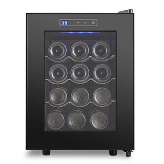 OFA JC-32AW 專業電子酒櫃 智能恆溫酒櫃, 星燿黑, 半導體冰箱JC-32AW（12支）