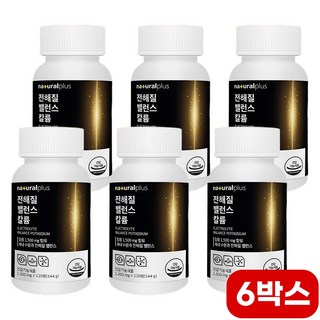 깔룸 칼륨 영양제 전해질 균형 부기 중년 직장인 노인 50대 60대 40대 영양제, 6박스, 120정