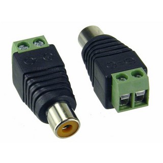 (주)승원전자 SJ0015_RCA(F)-2P 연결단자 RCA터미널변환젠더(암) 동축및 UTP케이블 RCA로 변환