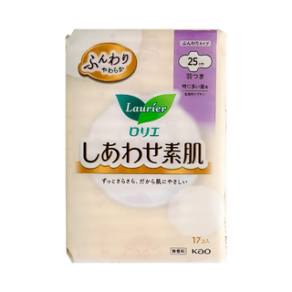 Laurier 蕾妮亞 極致棉柔 量多日用衛生棉 25cm 17片入, 日用, 17個裝, 1個