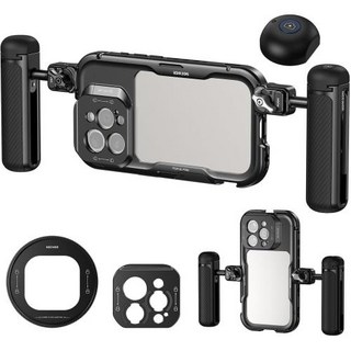 스마트폰 케이지 거치대 비디오 리그 키트 호환용 NEEWER 퀵 릴리스 마운트 67mm 필터 iPhone 16 Pro/16 Pro Max용 17mm 렌즈 백플레이트 포함), 4)16 Pro Set1, 2. 16 Pro Set1